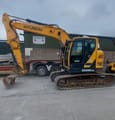 2022 Hyundai HX145LCR crawler excavator, side profile view