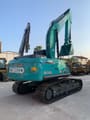 2022 Kobelco SK200 crawler excavator, rear three-quarter view