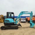 2022 Kobelco SK55SR mini excavator, side view