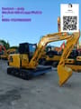 2022 Komatsu PC56 mini excavator, three-quarter view