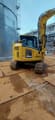 2022 Komatsu PC88MR-11EO mini excavator rear three-quarter view