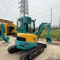 2022 Kubota U35 mini excavator, rear three-quarter view