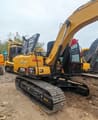 2022 Sany SY135C Pro crawler excavator, rear three-quarter view