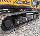 2022 Sany SY75C crawler excavator side view of undercarriage