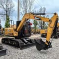 2022 Sany SY75C crawler excavator, side profile view