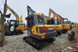 2022 Volvo EC60D mini excavator, rear three-quarter view