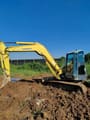 2022 Yanmar VIO75 mini excavator side view