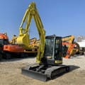 2022 Yanmar 5.5TON mini excavator, front three-quarter view