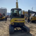 2022 Yanmar ViO55 mini excavator, front view