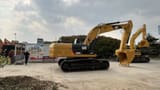 2023 Caterpillar 325D2L crawler excavator, side profile view