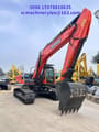 2023 Doosan DX225 crawler excavator, front three-quarter view