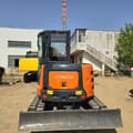 2023 Hitachi ZX55 mini excavator, rear view