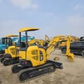 2023 Komatsu PC30 MR mini excavator, rear three-quarter view