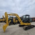 2023 Komatsu PC-55MR mini excavator, side profile view