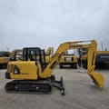 2023 Komatsu PC56 mini excavator, side view