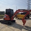 2023 Kubota U35 mini excavator, side profile view