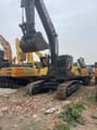 2023 Volvo EC350E crawler excavator, front three-quarter view