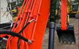 2024 Doosan DX340 crawler excavator boom and hydraulic detail