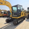 2024 Komatsu PC70-8 mini excavator, front three-quarter view