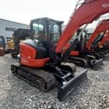 2024 Kubota KX163 mini excavator, rear three-quarter view