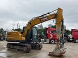 2024 XCMG XE135G crawler excavator, side profile view