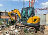 2024 XCMG XE60G crawler excavator, side view