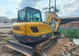 2024 XCMG XE60G crawler excavator, rear three-quarter view