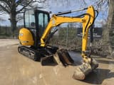 2021 JCB 8026 CTS mini excavator, side view
