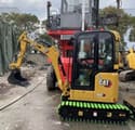 2024 Caterpillar 302CR mini excavator, side view