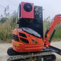 2023 Kubota U-20 mini excavator rear three-quarter view