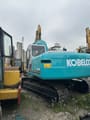 2020 Kobelco SK200 crawler excavator, rear three-quarter view