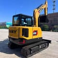 2025 Sany SY60C excavator, rear three-quarter view