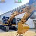 2020 Caterpillar 329D2 crawler excavator, front three-quarter view