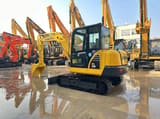 2022 Komatsu PC56-7 mini excavator, side view