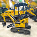 2025 XCMG XE17U Mini Excavator with a black canopy and visible operator controls.