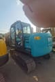 2018 Kobelco SK75 Mini Excavator rear three-quarter view