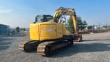 2016 New Holland E140CSR crawler excavator, rear three-quarter view