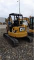 2019 Caterpillar 305E2 crawler excavator, rear three-quarter view