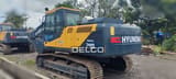 2026 Hyundai Robex 210 crawler excavator, rear three-quarter view