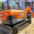 2018 Doosan DH60-7 crawler excavator, rear three-quarter view