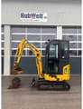 2018 Komatsu PC16R-3HS mini excavator, side view