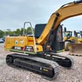 2022 Sany SY135C Pro crawler excavator, rear three-quarter view