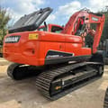 2018 Doosan DX225LC-9C crawler excavator, rear three-quarter view
