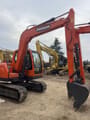 2021 Doosan DX80 crawler excavator, side view