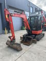 2022 Kubota U36-4 mini excavator, front three-quarter view