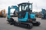 2025 Airman AX55U-7 mini excavator, rear three-quarter view