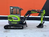 2024 Zoomlion ZE35GU Mini Excavator showing its full side profile and undercarriage.