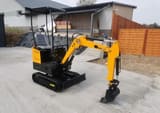 2026 JCB JPC HT12 Mini Excavator with a front three-quarter view showing the dozer blade and bucket attachment.