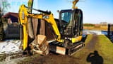 2017 JCB 8026 mini excavator, side view