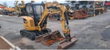 2019 Caterpillar 302.7DCR crawler excavator, front three-quarter view